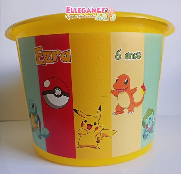 Balde de Pipoca Pokemon