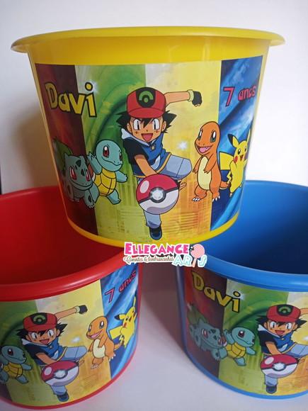 Balde de Pipoca Pokemon