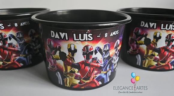 Balde de Pipoca Power Rangers