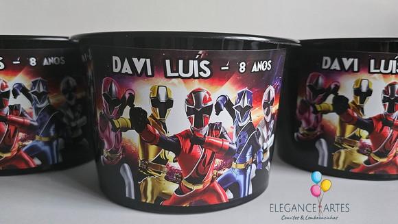 Balde de Pipoca Power Rangers