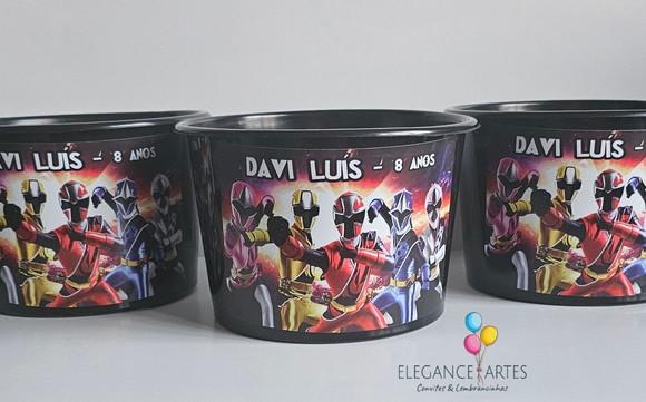 Balde de Pipoca Power Rangers