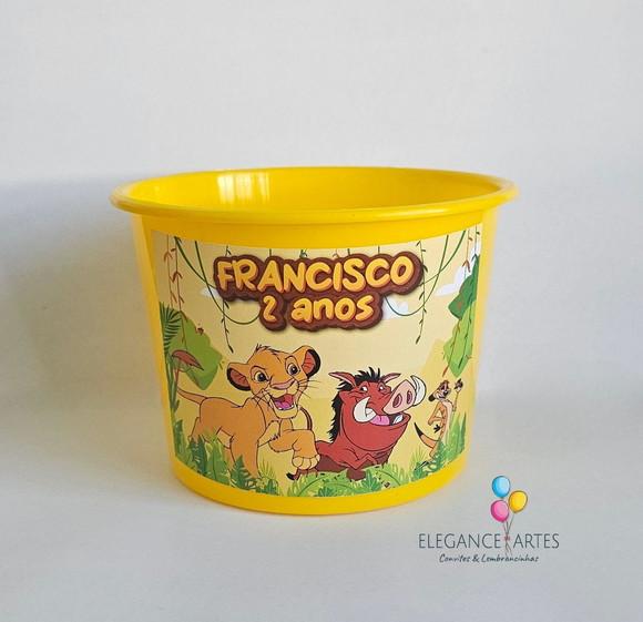 Balde de Pipoca Rei Leão