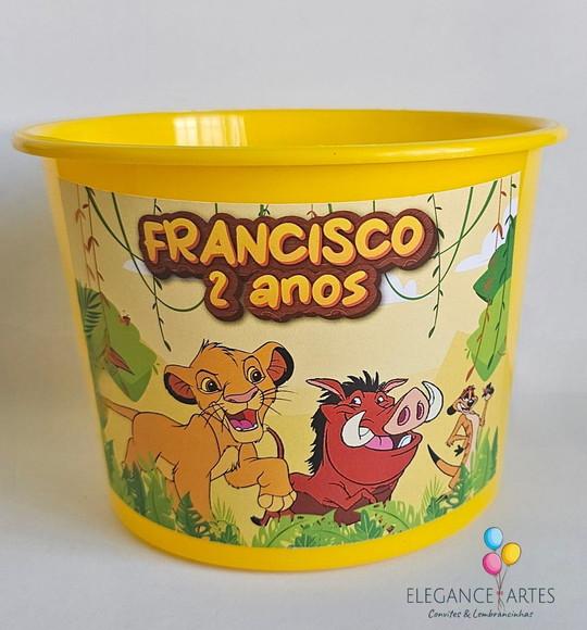 Balde de Pipoca Rei Leão