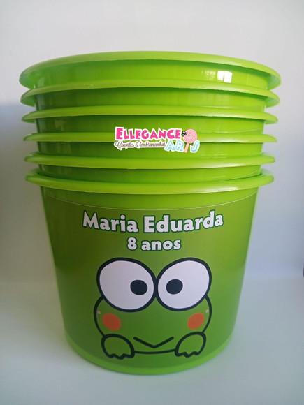 Balde de Pipoca Sapinho Keroppi