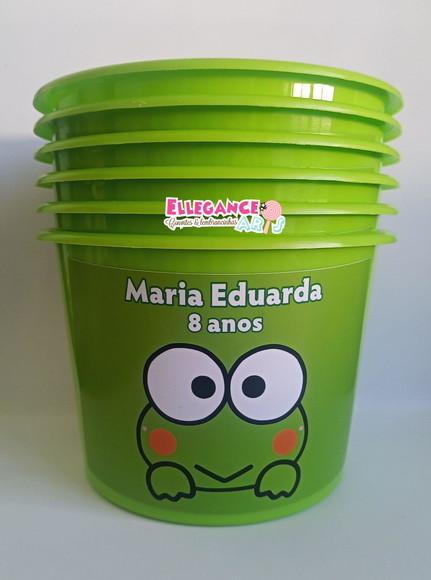 Balde de Pipoca Sapinho Keroppi