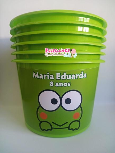 Balde de Pipoca Sapinho Keroppi
