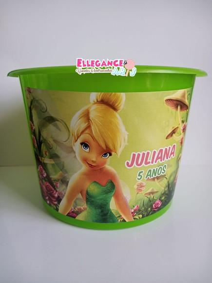Balde de Pipoca Sininho (tinkerbell)