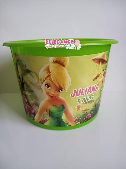 Balde de Pipoca Sininho (tinkerbell)