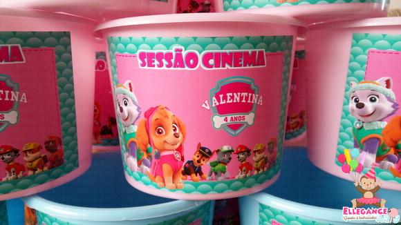 Balde de Pipoca Skye Patrulha Canina