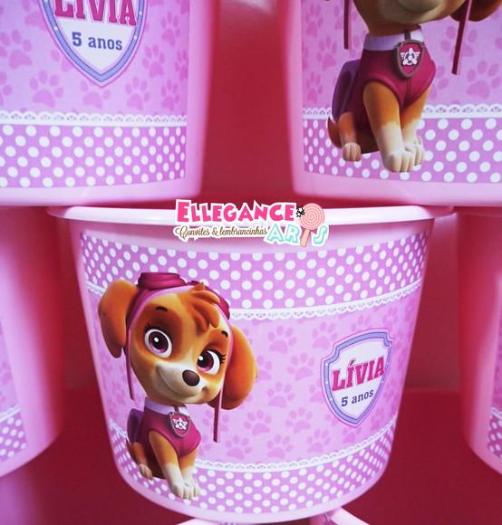 Balde de Pipoca Skye Patrulha Canina