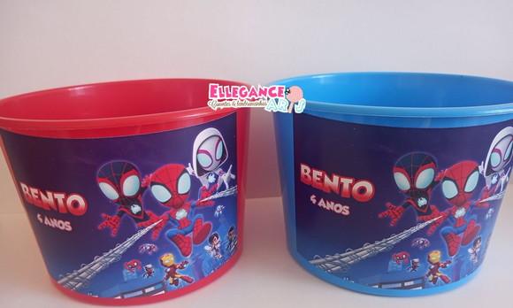 Balde de Pipoca Spidey e Seus Amigos Espetaculares