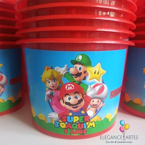Balde de Pipoca Super Mário