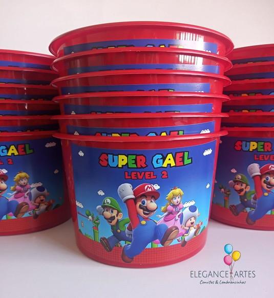 Balde de Pipoca Super Mário