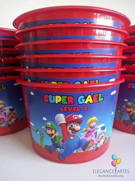 Balde de Pipoca Super Mário