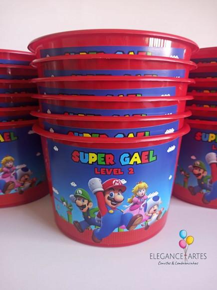 Balde de Pipoca Super Mário