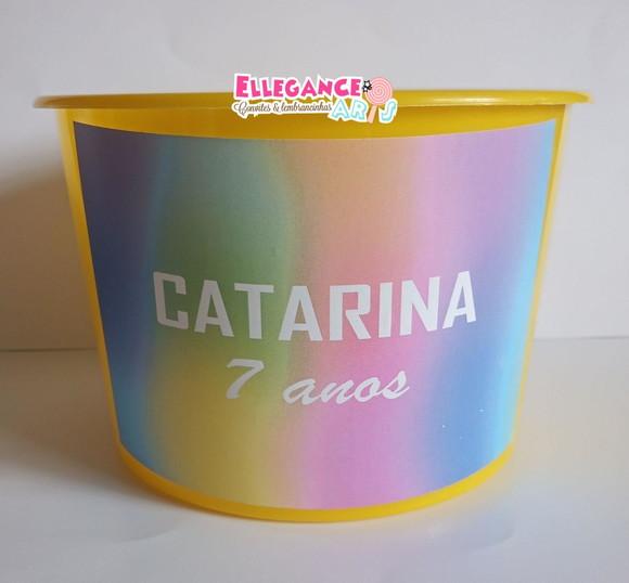 Balde de Pipoca Tie Dye