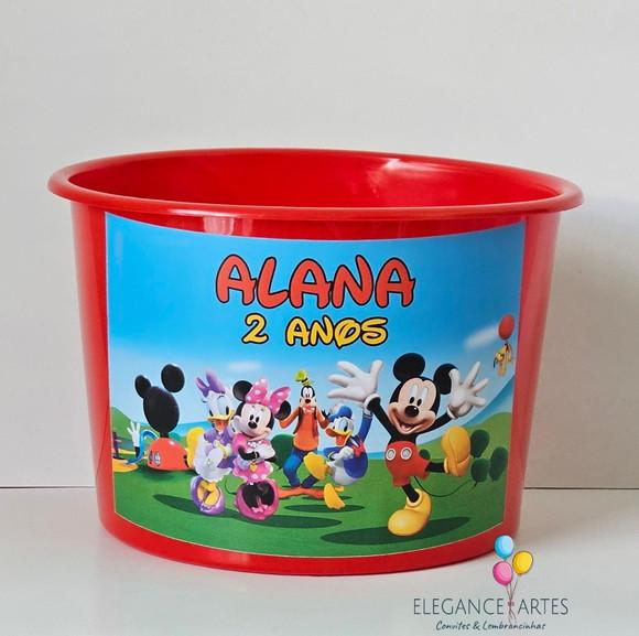 Balde de Pipoca Turma do Mickey