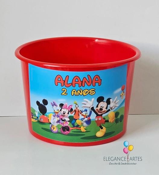 Balde de Pipoca Turma do Mickey