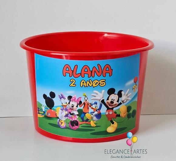 Balde de Pipoca Turma do Mickey