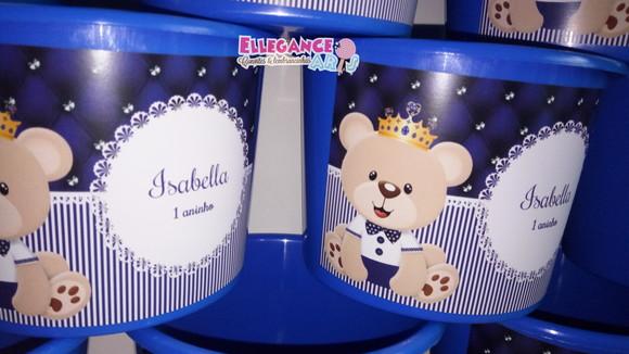 Balde de Pipoca Urso Príncipe