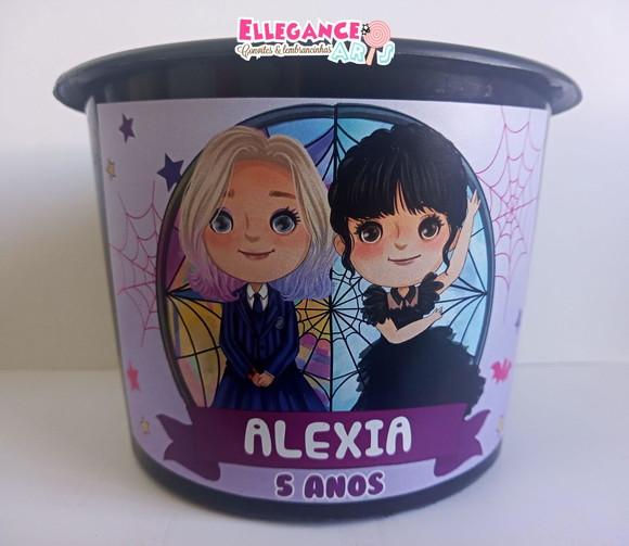 Balde de Pipoca Wandinha Addams/ Família Addams