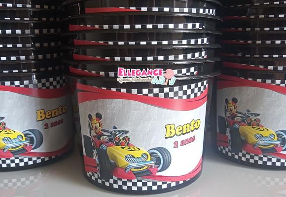 Balde Pipoca Mickey Aventura Sobre Rodas