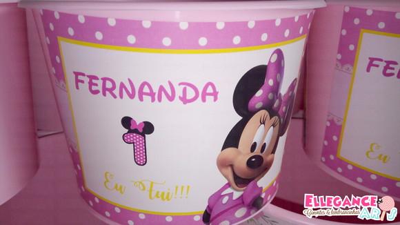 Baldinho de Pipoca Minnie