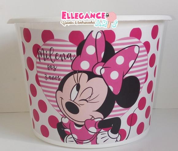 Baldinho de Pipoca Minnie