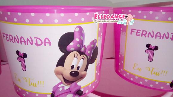 Baldinho de Pipoca Minnie