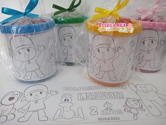 Caneca para Colorir Pocoyo