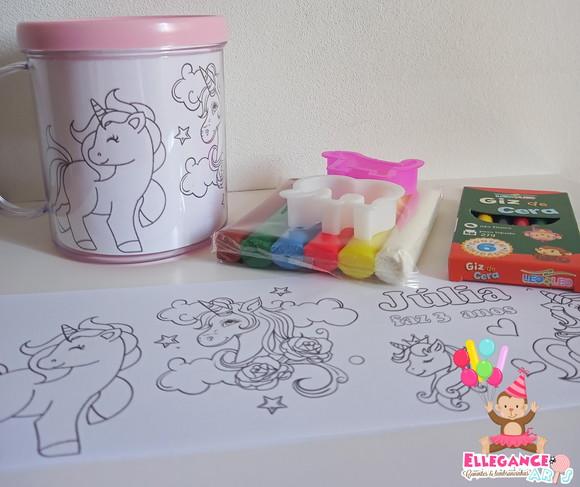 Caneca para Colorir Unicórnio