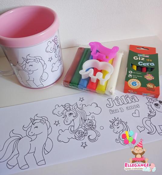 Caneca para Colorir Unicórnio