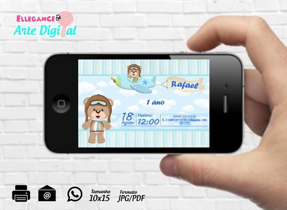 Convite Digital Aviador