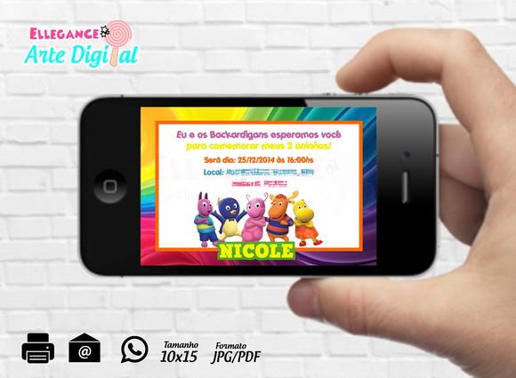 Convite Digital Backyardigans