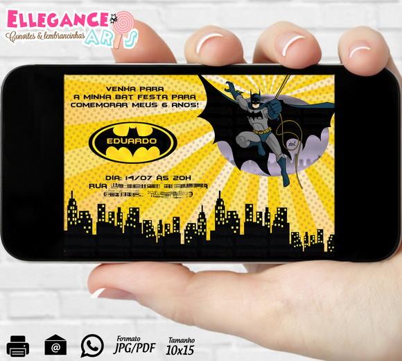 Convite Digital Batman
