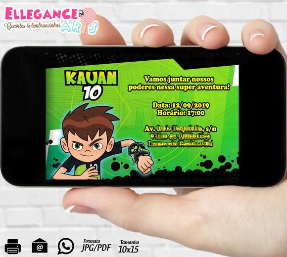 Convite Digital Ben 10