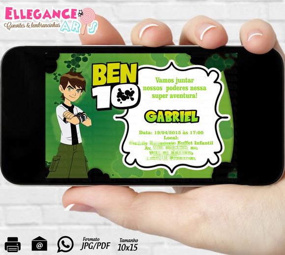 Convite Digital Ben 10