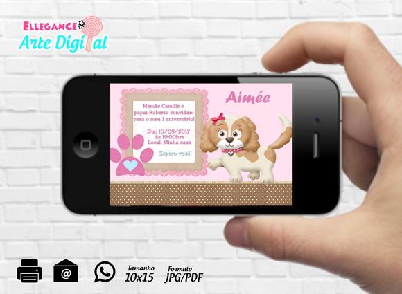 Convite Digital Cachorrinho