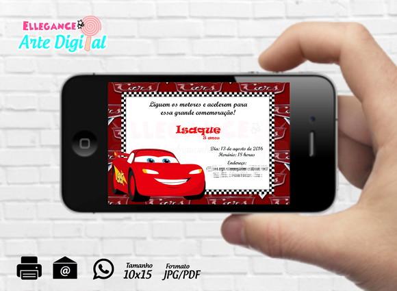 Convite Digital Carros