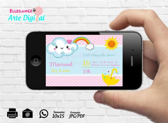 Convite Digital Chuva de Amor