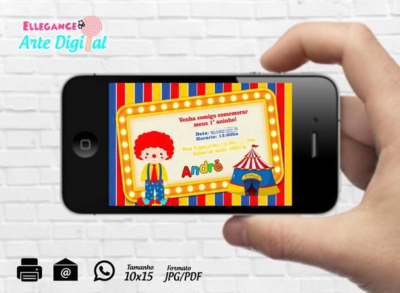 Convite Digital Circo