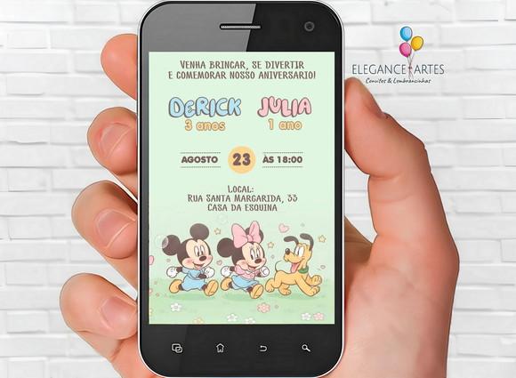 Convite Digital Disney Baby