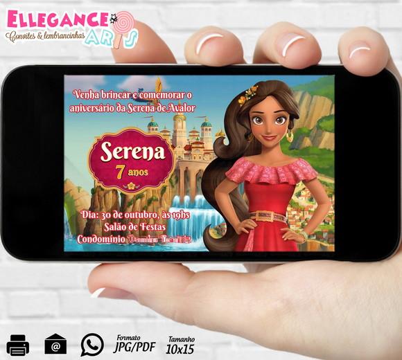 Convite Digital Elena de Avalor