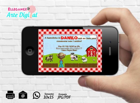 Convite Digital Fazendinha