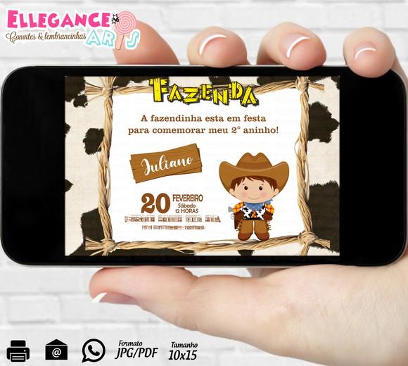 Convite Digital Fazendinha