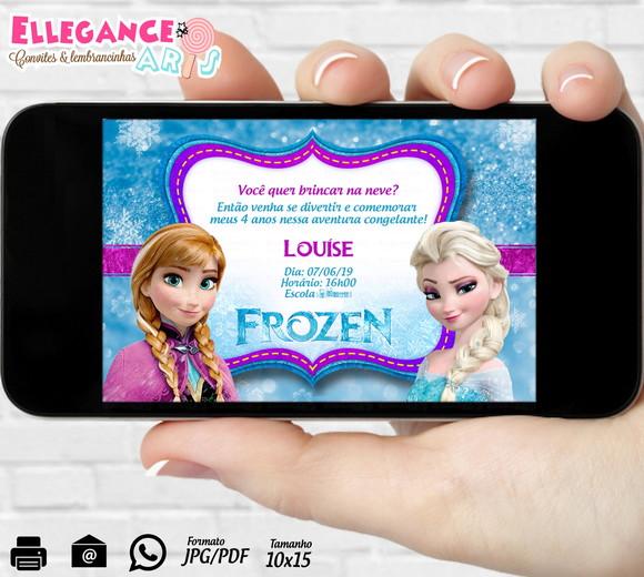 Convite Digital Frozen