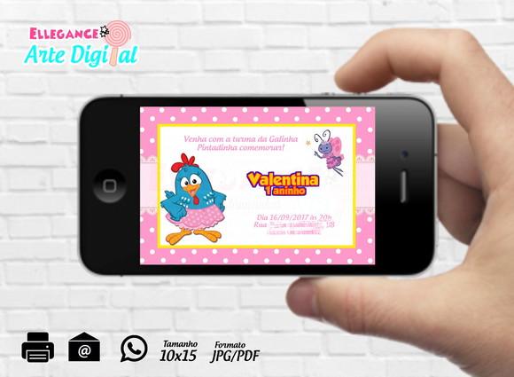 Convite Digital Galinha Pintadinha