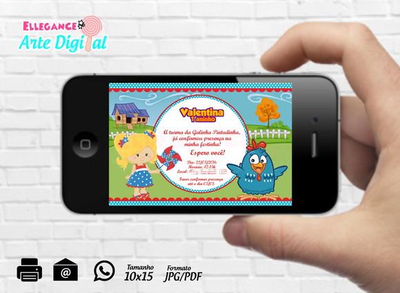 Convite Digital Galinha Pintadinha