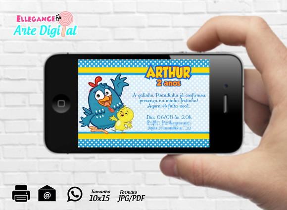 Convite Digital Galinha Pintadinha