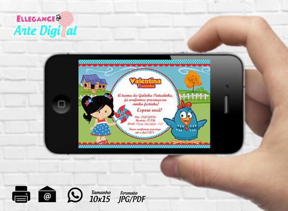 Convite Digital Galinha Pintadinha